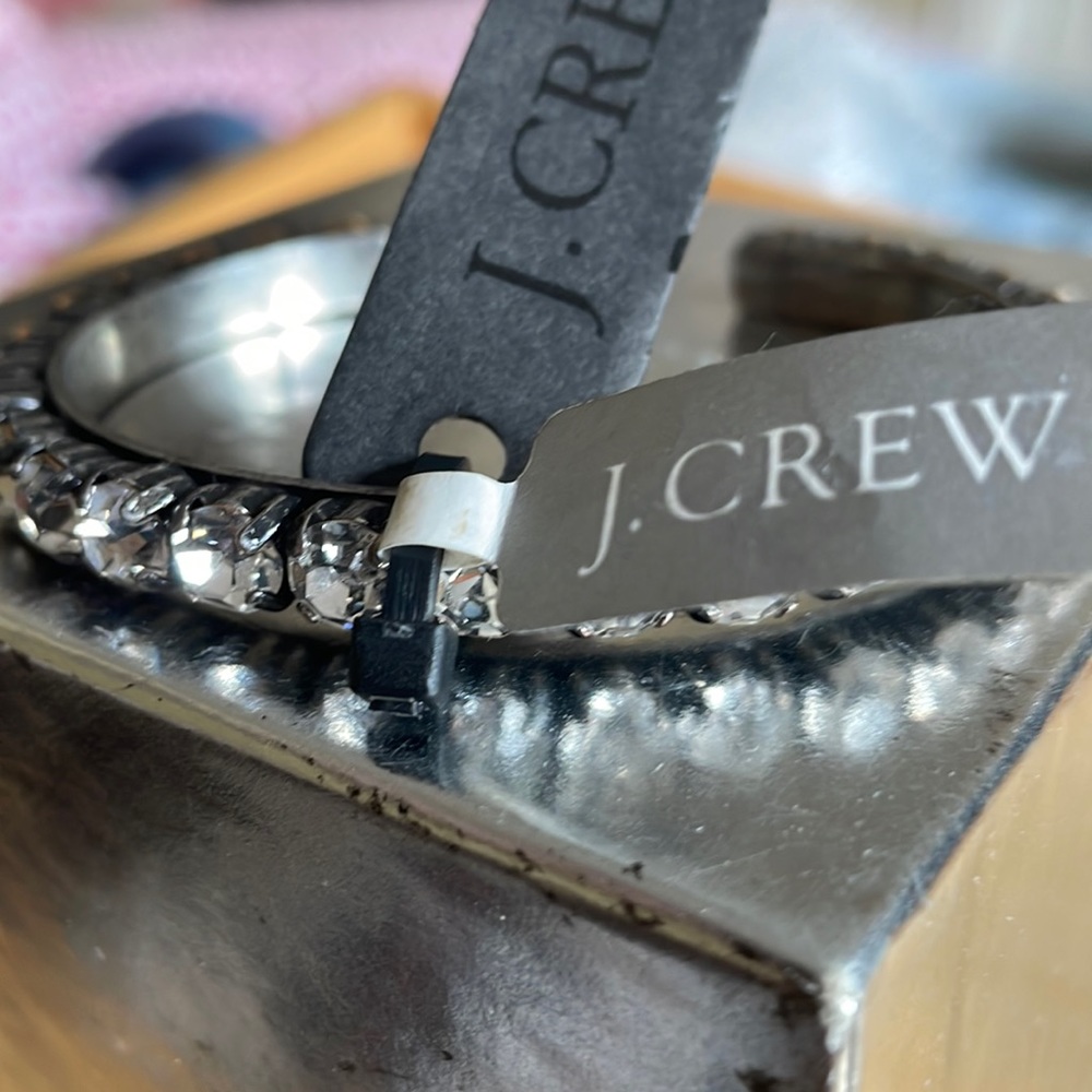 NWT J Crew crystal bangle bracelet